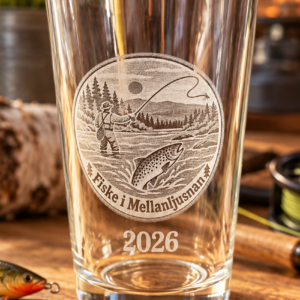 Glas with Fiske i Mellanljusnan – Photo Logo