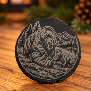 Coaster – Bear Mama with two childs (4 pieces)