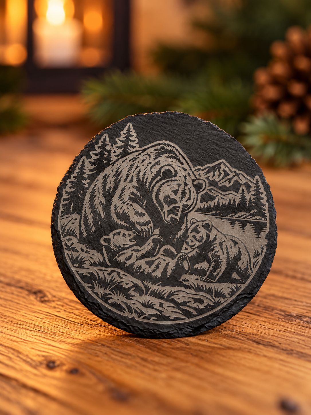 Coaster – Bear Mama with two childs (4 pieces)